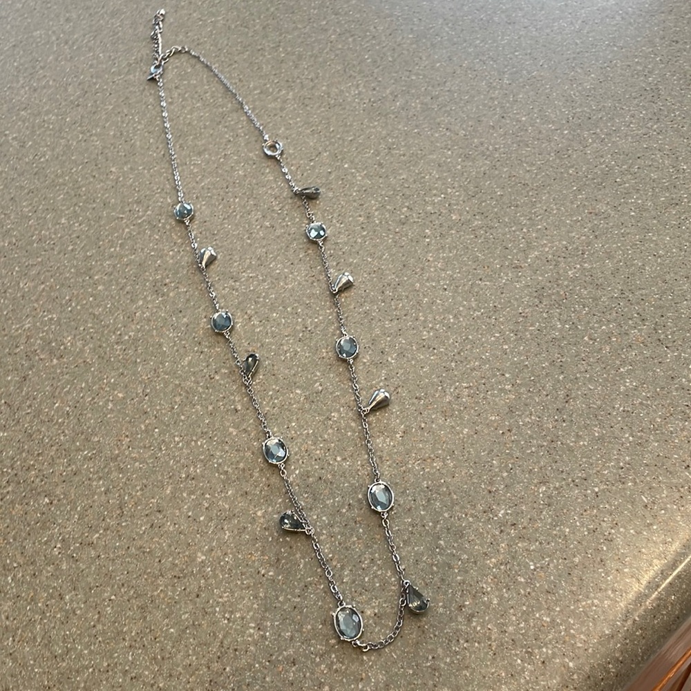 Off blue necklace